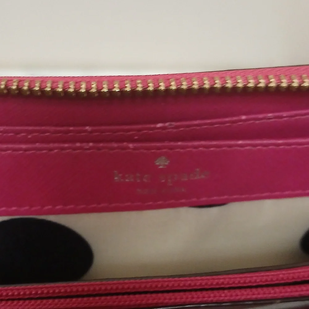 KATE SPADE LONG FUSHIA/PINK/ROSE COLORED WALLET FOR REHAB